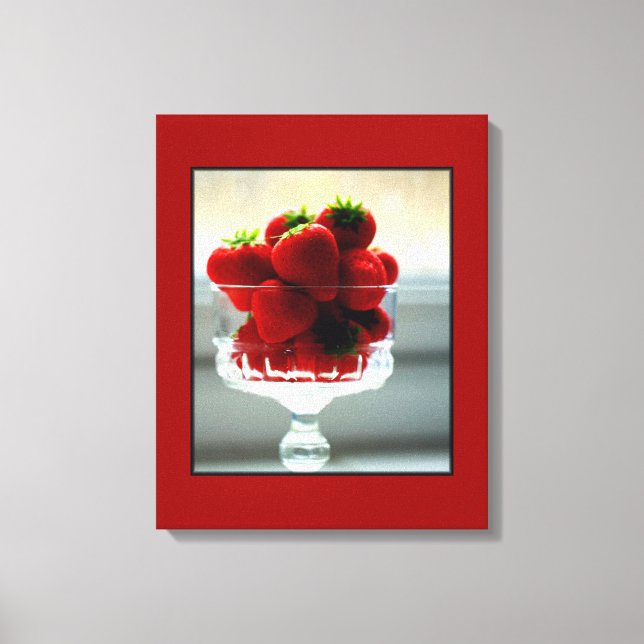 Toile Canvas enrobée de fraise (Recto)