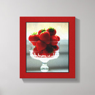 Toile Canvas enrobée de fraise