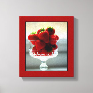 Toile Canvas enrobée de fraise