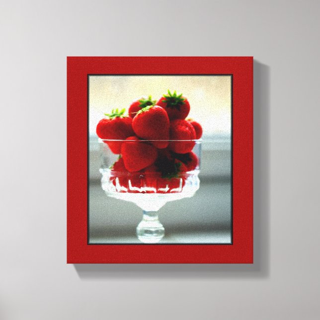 Toile Canvas enrobée de fraise (Recto)
