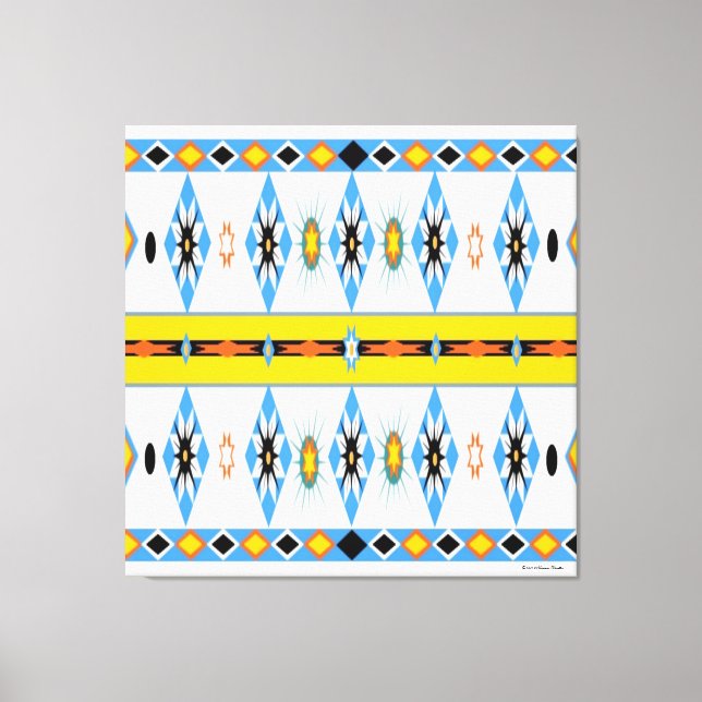 Toile Canvas étirés en Shoshone d'Amérique native (Recto)