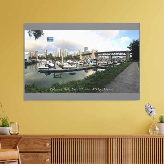 Toile Canvas Grey (Water Front 52) RFPMDesigns ©️ 2019/2 (Insitu(Salon))