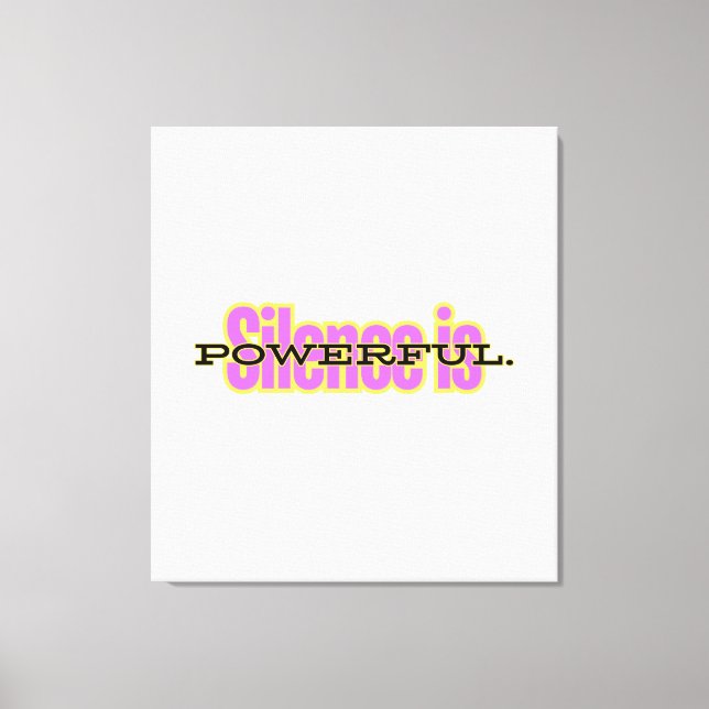 Toile Canvas Print – Minimalist Motivational Wall Art (Recto)