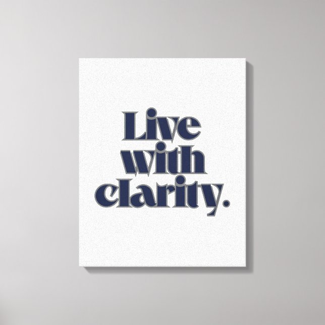 Toile Canvas Wall Art – Modern Minimalist Motivational  (Recto)