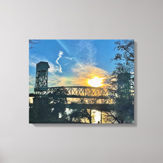 Toile Cape Fear Memorial Bridge Wilmington NC (Recto)