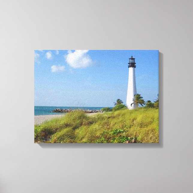 Toile Cape Florida Lighthouse Canvas Print (Recto)