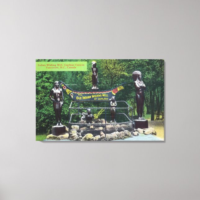 Toile Capilano Canyon Indian Wishing Vue (Recto)