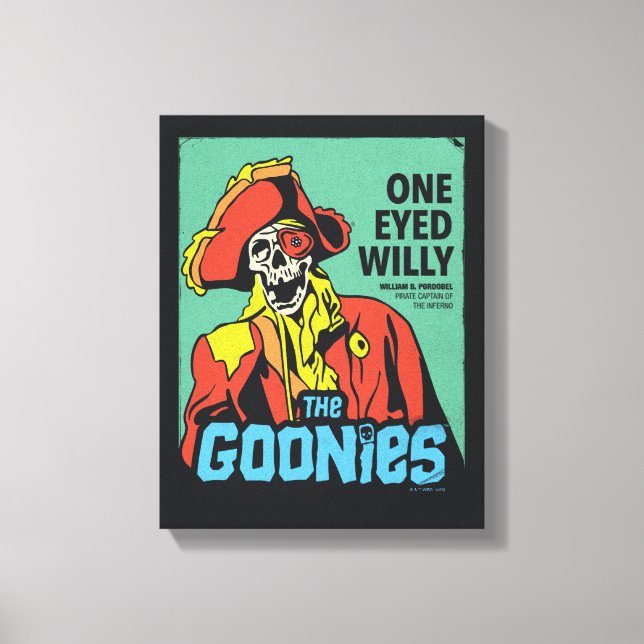 Toile Capitaine de l'Inferno Willy Pirate à un oeil