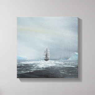 Toile Capitaine Scott et équipage de découverte