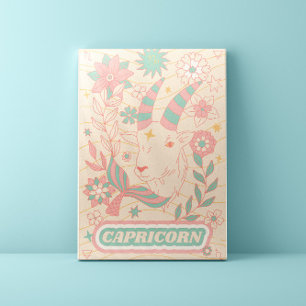 Toile Capricorne Céleste Zodiac Pastel Dreams Mur Arts