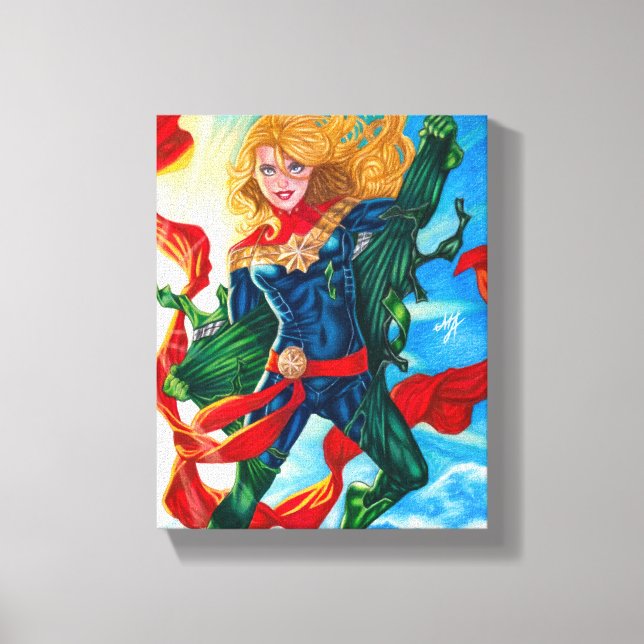 Toile Captain Marvel ~ Carol Danvers (Recto)