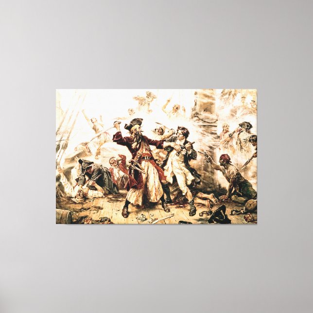 Toile Capture, Barbe noire pirate, Revenge de la reine A (Recto)