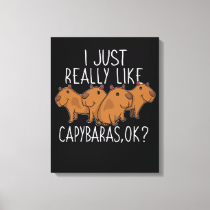Toile Capybara Cadeaux Enfants Femmes Cute Capybara