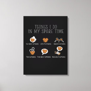 Toile Capybara Lover Art Kids Funny Capybara
