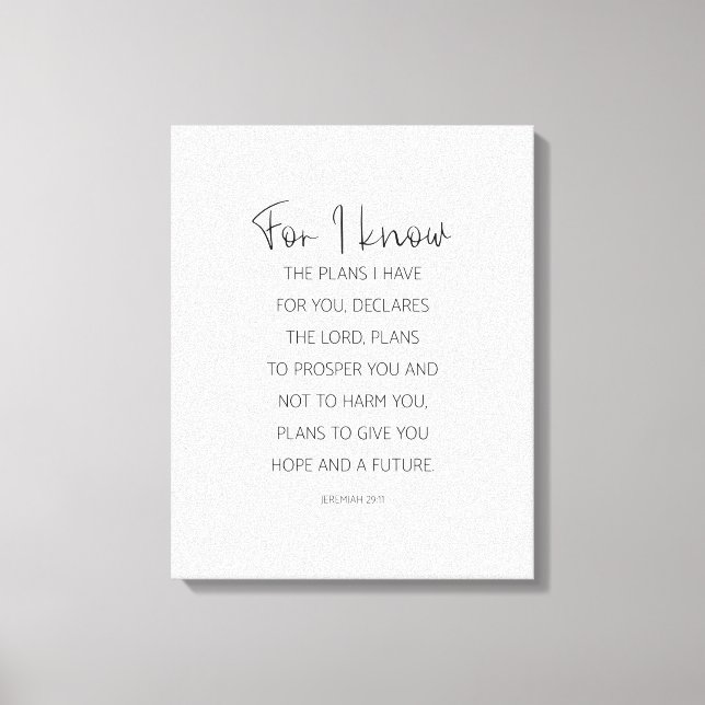 Toile Car Je Connais Les Plans Que J'Ai Pour Vous, Jérém (Recto)