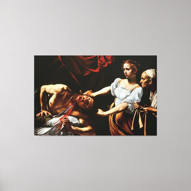 Toile Caravaggio - Judith décapitation Holofernes (Recto)