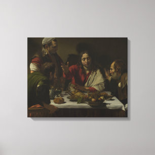 Toile Caravaggio - Souper à Emmaüs