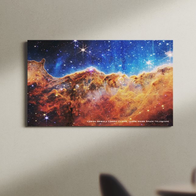 Toile Carina Nebula Falaises cosmiques James Webb Hi-Res (Créateur téléchargé)