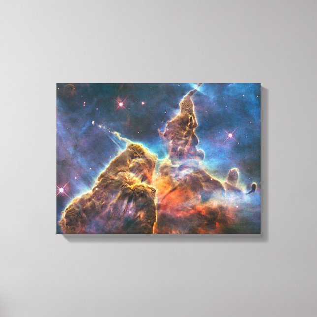 Toile Carina Nebula Par Le Télescope Spatial Hubble (Recto)
