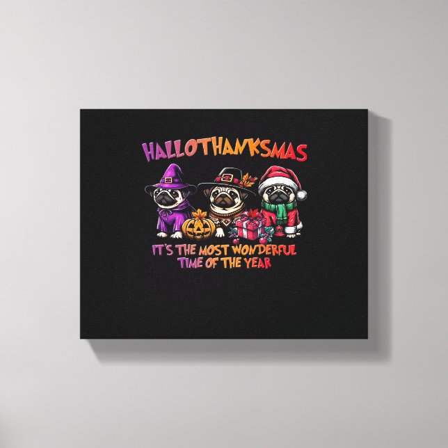 Toile Carlin Halloween Thanksgiving Noël Classique T-Shi (Recto)