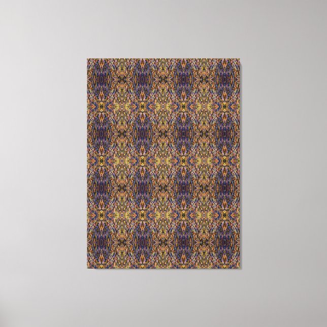 Toile Carnival Glass Grass With Orange Mold Fungus tiled (Recto)