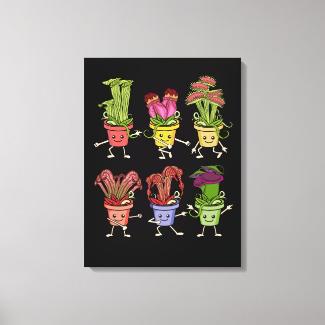 Toile Carnivourus Plantes Enfants Amoureux Sarracenia Vé (Recto)