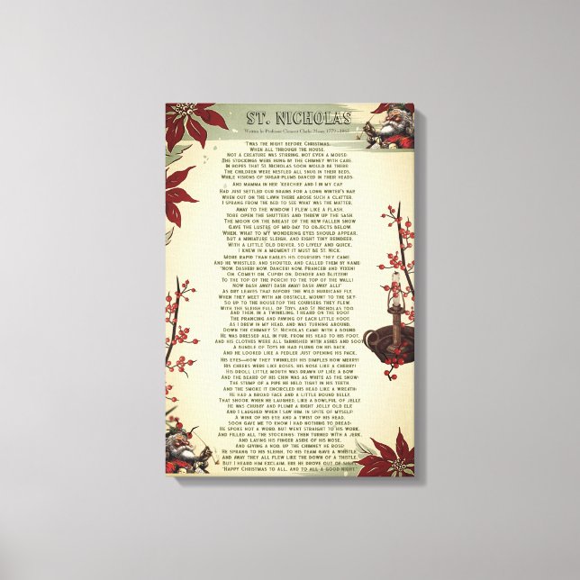 Toile Carol de Noël : Ole St. Nick | (Recto)