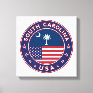 Toile Caroline du Sud, États-Unis, affiche Caroline du S