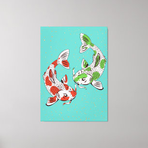 Toile Carpe Koi
