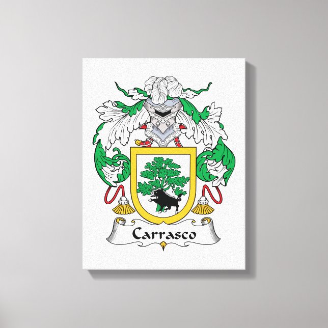 Toile Carrasco Family Crest (Recto)