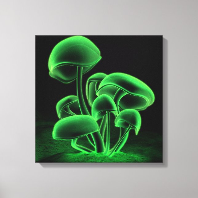 Toile Carré de fluorescence verte (Recto)