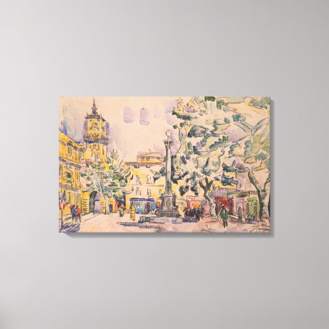 Toile Carré de l'Hôtel de Ville à Aix-en-Provence (Recto)