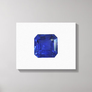 Toile Carré Sapphire Gemstone Blue