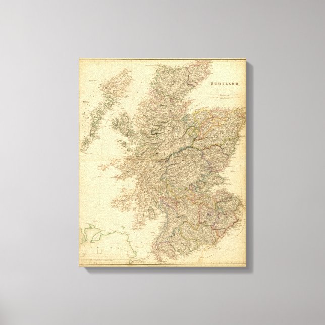 Toile Carte Angleterre (Recto)