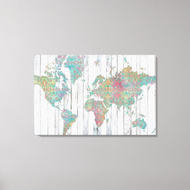 Toile Carte Boho II (Recto)