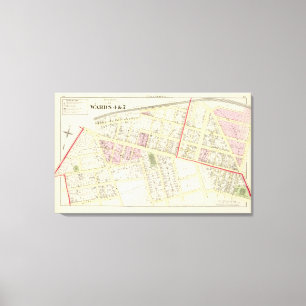 Toile Carte d'atlas d'église catholique de St Johns