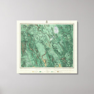 Toile Carte de classification de terre de l'Idaho