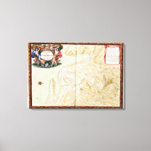 Toile Carte de Concarneau