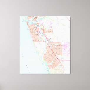 Toile Carte de la Floride de Venise (1973)