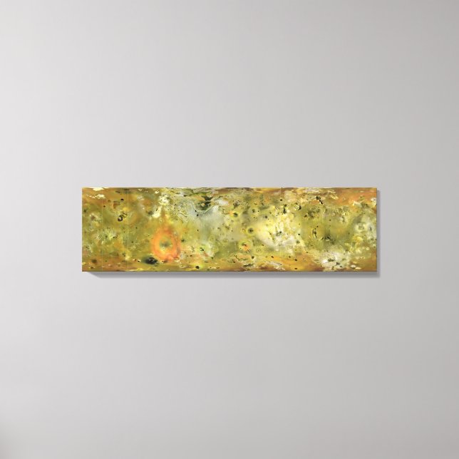 Toile Carte de la lune de Jupiter Lo (Recto)