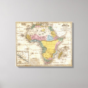 Toile Carte de l'Afrique