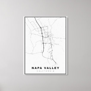 Toile Carte de Napa Valley