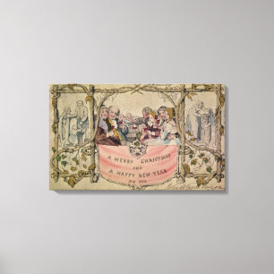 Toile Carte de Noël, exemple de Noël connu