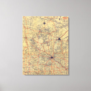 Toile Carte de norme du Minnesota