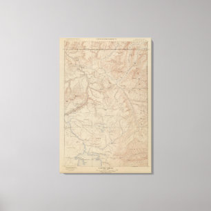 Toile Carte de topographie, pièce nationale de