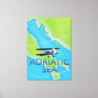 Carte de vol de la mer Adriatique