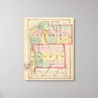 Carte des comtés de Charlevoix et d'Antrim, Michig