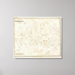 Toile Carte des constellations