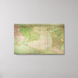 Toile Carte des nouvelles découvertes