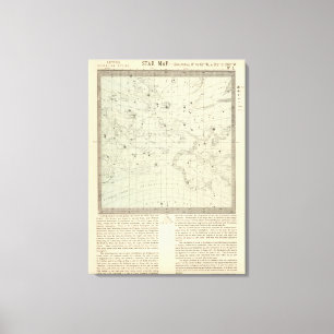 Toile Carte d'étoile